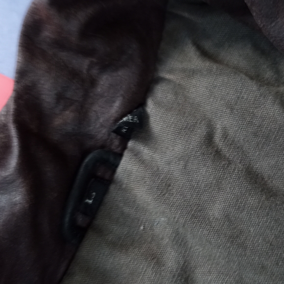 RARE Vintage Arctic Life Thick Leather Aviator Biker Jacket Dinno Gallucci - Picture 10 of 14